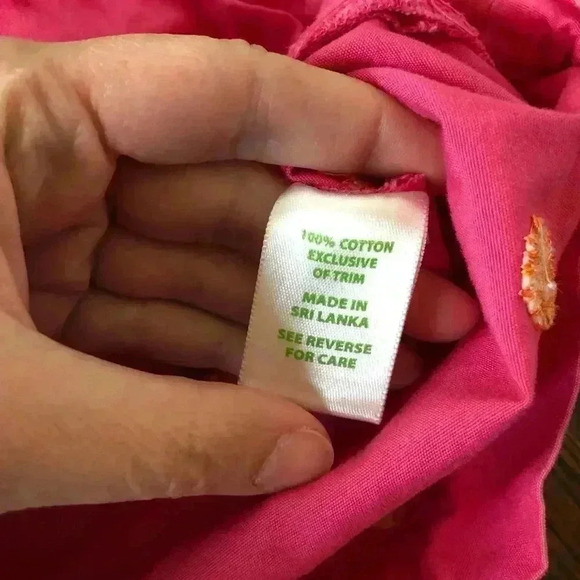 Lilly Pulitzer Women's 14 Pink Embroidered Cotton 3” Inseam Mid-Rise Shorts - Picture 10 of 12